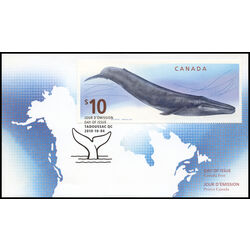 canada stamp 2405 blue whale 10 2010 FDC
