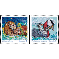 canada stamp 3378a b animal mothers and babies 2023