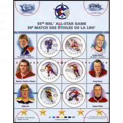canada stamp 1838 nhl all stars 1 2 76 2000