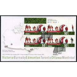 canada stamp 2220 soccer players and ball 52 2007 FDC UR