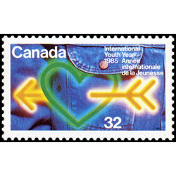 canada stamp 1045 heart and arrow jeans 32 1985