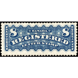 canada stamp f registration f3 registered stamp 8 1876 M F VFNG 055