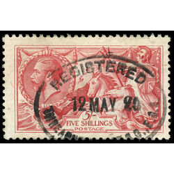 great britain stamp 180 king george v britannia rule the waves 5sh 1919 U VF 016