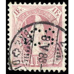 switzerland stamp 87b helvetia numeral 1901