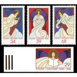 canada stamp 1113 6 christmas angels 1 70 1986