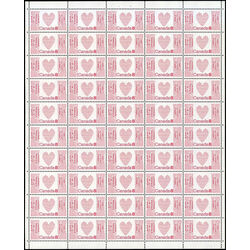 canada stamp 560i heart 8 1972 M PANE BL