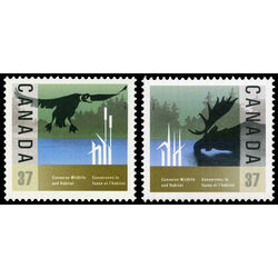 canada stamp 1204 5 wildlife conservation 1988