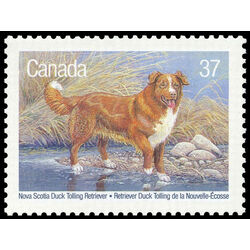 canada stamp 1218 nova scotia duck trolling retriever 37 1988