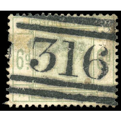 great britain stamp 105 queen victoria 6p 1884 U DEF 013