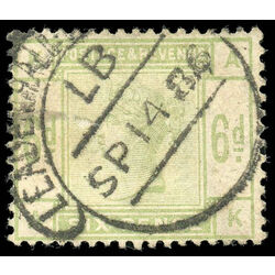 great britain stamp 105 queen victoria 6p 1884 U VF 014