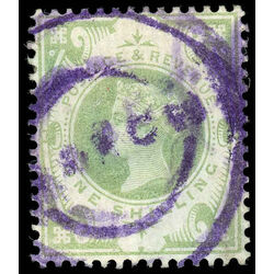 great britain stamp 122 queen victoria 1 sh 1887 U VG 011