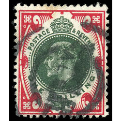 great britain stamp 138a king edward vii 1sh 1911 U F 005