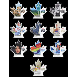 canada stamp 3000i 3009i canada 150 2017