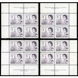 canada stamps queen elizabeth ii centennial 3 456 plate blocks 1 2 matched sets