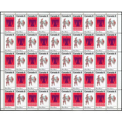 canada stamp 569a algonkian indians 1973 M PANE BL
