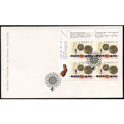 canada stamp 2403 map artifacts coins beades 57 2010 FDC UL