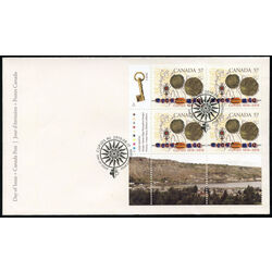 canada stamp 2403 map artifacts coins beades 57 2010 FDC LL
