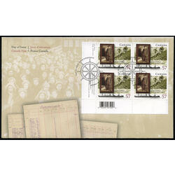 canada stamp 2404 photograph farming ss sardinian 57 2010 FDC LL