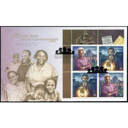 canada stamp 2316a black history month 2009 FDC UL