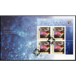 canada stamp 2332 niagara falls us side and at night 54 2009 FDC UR