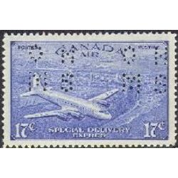 canada stamp o official oce3 d c 4 m airplane 17 1942