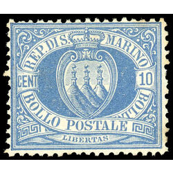 san marino stamp 7 coat of arms 10 1877 M 002