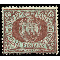 san marino stamp 24 coat of arms 1894 M 001