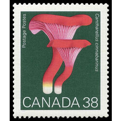 canada stamp 1247 cantharellus cinnabarinus 38 1989