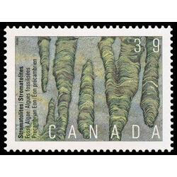 canada stamp 1281 fossil algae precambrian eon 39 1990