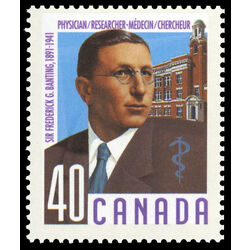 canada stamp 1304 sir frederick banting 40 1991