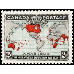 canada stamp 86 christmas map of british empire 2 1898