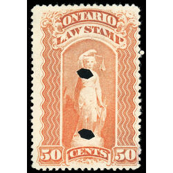 canada revenue stamp ol52 law stamps 50 1870
