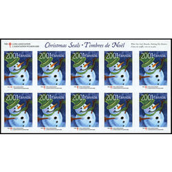 canada stamp christmas seals cs100 christmas seals 2001