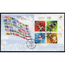 canada stamp 1804a pan american games 1999 FDC UR