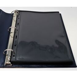 used blue binder with slipcase