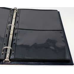 used blue binder with slipcase