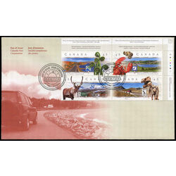 canada stamp 1742a scenic highways 2 1998 FDC UR