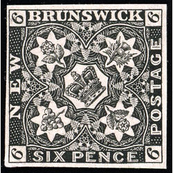 new brunswick stamp 2p pence issue 6d 1851
