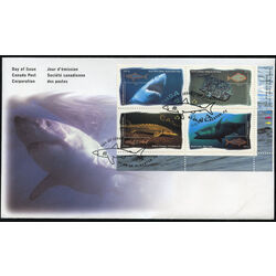 canada stamp 1644a ocean water fish 1997 FDC LR