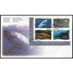 canada stamp 1644a ocean water fish 1997 FDC LL