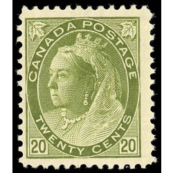 canada stamp 84 queen victoria 20 1900 M F VFNH 027