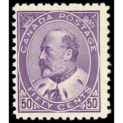 canada stamp 95 edward vii 50 1908 M F VFNH 040