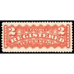 canada stamp f registration f1a registered stamp 2 1875 M F VF 011