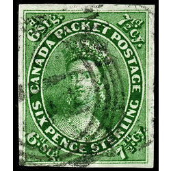 canada stamp 9 queen victoria 7 d 1857 U VF 020