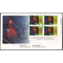 canada stamp 1603 one world one hope 45 1996 FDC LR