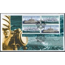 canada stamp 1763a canadian naval reserve 1998 FDC LR