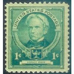 us stamp postage issues 869 horace mann 1 1940