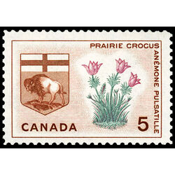 canada stamp 422 manitoba prairie crocus 5 1965