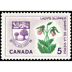 canada stamp 424 prince edward island lady s slipper 5 1965