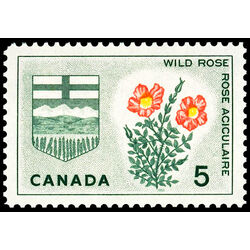canada stamp 426 alberta wild rose 5 1966